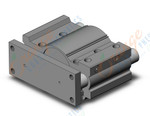 SMC MGPM100TN-75Z cyl, compact guide, slide brg, MGP COMPACT GUIDE CYLINDER