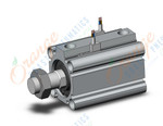 SMC CDQ2B32-35DMZ-M9PWVZ cylinder, CQ2-Z COMPACT CYLINDER