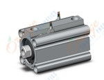 SMC CDQ2B32-40DZ-A96VL cylinder, CQ2-Z COMPACT CYLINDER