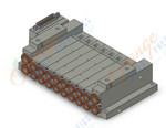 SMC SS5V2-10FD1-08B-N9 mfld, plug-in, d-sub connector, SS5V2 MANIFOLD SV2000