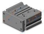 SMC MGPM25TN-25Z cyl, compact guide, slide brg, MGP COMPACT GUIDE CYLINDER