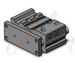 SMC MGPM32TF-25Z cyl, compact guide, slide brg, MGP COMPACT GUIDE CYLINDER