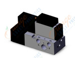 SMC VFR2100-6FZB-02T valve sgl plug-in base mount, VFR2000 SOL VALVE 4/5 PORT***