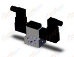 SMC VFR2410-5DZ-02T valve dbl non plugin base mt, VFR2000 SOL VALVE 4/5 PORT