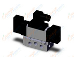 SMC VFR3310-5DZ-02T valve dbl non plugin base mt, VFR3000 SOL VALVE 4/5 PORT