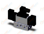 SMC VFR3310-5DZ-03T valve dbl non plugin base mt, VFR3000 SOL VALVE 4/5 PORT