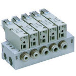 SMC VV3QZ35-07N7C manifold, VV3QZ* MANIFOLD VQZ 3-PORT