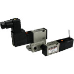 SMC NVZ3350-3D valve, dbl sol w/flow control, VZ3000 SOL VALVE 4/5 PORT