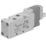 SMC SYJ5120-5W7Z-M5-F valve, sgl sol, body pt, SYJ5000 SOLENOID VALVE 5/PORT