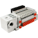 SMC VV5Q11-09C6T0-DN mfld, plug-in, vq1000, VV5Q* MANIFOLD VQ 4/5 PORT