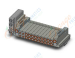 SMC SS5V2-W10S1EAD-11BS-N3-D mfld, plug-in, SS5V2 MANIFOLD SV2000