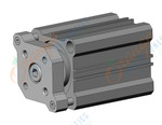 SMC CDQMB40TF-30 cyl, compact, auto-switch, CQM COMPACT GUIDE ROD CYLINDER