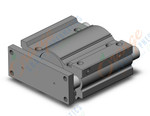 SMC MGPM100TF-125Z cyl, compact guide, slide brg, MGP COMPACT GUIDE CYLINDER