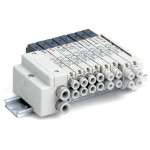 SMC SQ2A41N-5LO1-C8 valve, dbl, n/plug-in, 3 port, SQ2000 VALVE, SOL 4-WAY