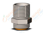 SMC KQ2E13-04N fitting, bulkhead connector, KQ2 FITTING (sold in packages of 10; price is per piece)