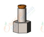 SMC KQ2F03-34N fitting, female connector, KQ2 FITTING (sold in packages of 10; price is per piece)