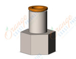 SMC KQ2F11-37N fitting, female connector, KQ2 FITTING (sold in packages of 10; price is per piece)