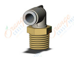 SMC KQ2L06-02A fitting, male elbow, KQ2 FITTING (sold in packages of 10; price is per piece)