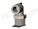 SMC KQ2L12-04N fitting, male elbow, KQ2 FITTING (sold in packages of 10; price is per piece)