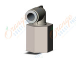 SMC KQ2LF06-02N fitting, female elbow, KQ2 FITTING (sold in packages of 10; price is per piece)