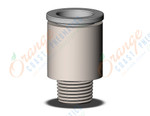 SMC KQ2S10-01NS fitting, hex hd male connector, KQ2 FITTING (sold in packages of 10; price is per piece)