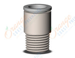 SMC KQ2S10-02N fitting, hex hd male connector, KQ2 FITTING (sold in packages of 10; price is per piece)