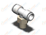 SMC KQ2T10-02NS fitting, branch tee, KQ2 FITTING (sold in packages of 10; price is per piece)