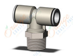 SMC KQ2T10-03NS fitting, branch tee, KQ2 FITTING (sold in packages of 10; price is per piece)