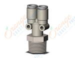 SMC KQ2U06-03NS fitting, branch y, KQ2 FITTING (sold in packages of 10; price is per piece)