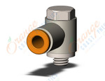SMC KQ2V03-32N fitting, uni male elbow, KQ2 FITTING (sold in packages of 10; price is per piece)