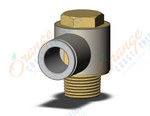 SMC KQ2V12-03A fitting, uni male elbow, KQ2 FITTING (sold in packages of 10; price is per piece)