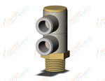 SMC KQ2VD12-04A fitting, dble uni male elbow, KQ2 FITTING (sold in packages of 10; price is per piece)