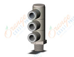 SMC KQ2VT08-02NS fitting, tple uni male elbow, KQ2 FITTING (sold in packages of 10; price is per piece)
