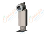 SMC KQ2W10-02NS fitting, ext male elbow, KQ2 FITTING (sold in packages of 10; price is per piece)