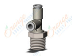 SMC KQ2Y04-02NS fitting, male run tee, KQ2 FITTING (sold in packages of 10; price is per piece)