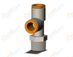 SMC KQ2Y11-03NS fitting, male run tee, KQ2 FITTING (sold in packages of 10; price is per piece)