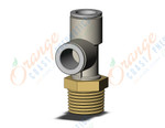 SMC KQ2Y12-04A fitting, male run tee, KQ2 FITTING (sold in packages of 10; price is per piece)