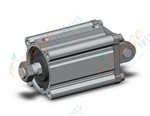 SMC CDQ2D100TN-100DMZ-A93L cylinder, CQ2-Z COMPACT CYLINDER
