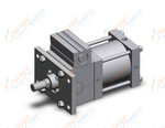 SMC CDLSF140TN-100 cyl, locking, large bore, a-sw, CLS1 ONE WAY LOCK-UP CYLINDER