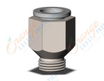 SMC KQ2H08-U01N fitting, unifit male connector, KQ2(UNI) ONE TOUCH UNIFIT (sold in packages of 10; price is per piece)