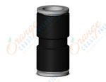 SMC KQ2H10-00A-X35 fitting, str union, KQ2 FITTING (sold in packages of 10; price is per piece)