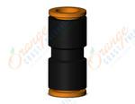 SMC KQ2H09-00A-X35 fitting, str union, KQ2 FITTING (sold in packages of 10; price is per piece)