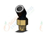 SMC KQ2K10-02AS-X35 fitting, 45 deg male elbow, KQ2 FITTING (sold in packages of 10; price is per piece)