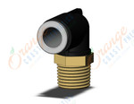 SMC KQ2L06-01AS-X35 fitting, male elbow, KQ2 FITTING (sold in packages of 10; price is per piece)