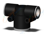 SMC KQ2T12-16A-X35 fitting, diff dia union tee, KQ2 FITTING (sold in packages of 10; price is per piece)