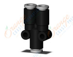 SMC KQ2U04-00A-X35 fitting, union y, KQ2 FITTING (sold in packages of 10; price is per piece)