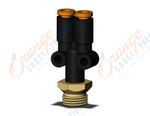 SMC KQ2U01-U01A-X35 fitting, branch y, KQ2(UNI) ONE TOUCH UNIFIT (sold in packages of 10; price is per piece)