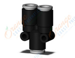 SMC KQ2U06-00A-X35 fitting, union y, KQ2 FITTING (sold in packages of 10; price is per piece)