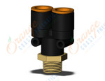 SMC KQ2U13-36AS-X35 fitting, branch y, KQ2 FITTING (sold in packages of 10; price is per piece)