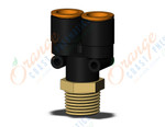 SMC KQ2U13-37AS-X35 fitting, branch y, KQ2 FITTING (sold in packages of 10; price is per piece)